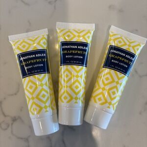 Jonathan Adler Grapefruit Body Lotion Lot Of 3 Mini 1 Oz. Tubes‎ 3 Ounces Total